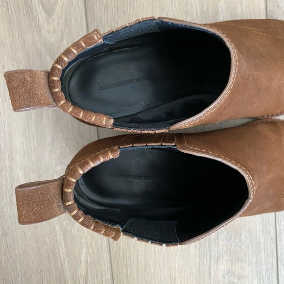 Alexander Wang Kori Leather Ankle Boots Size 9.5 - Picture 6 of 7